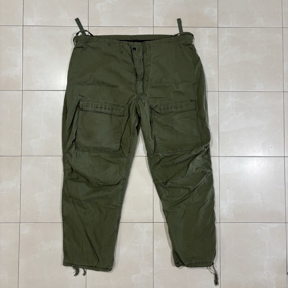 Vintage Military Protective Chemical Pants Fatigues 80s Army Green 2xl Paratroop